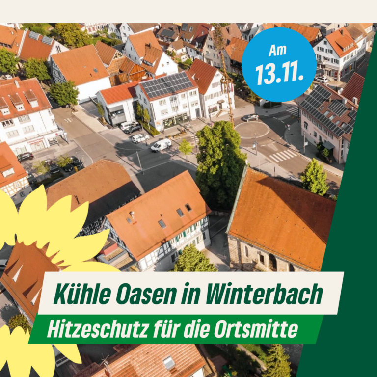 Kühle Oasen in Winterbach Hitzeschutz für die Ortsmitte